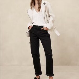 Banana Republic Girlfriend Jean in Black